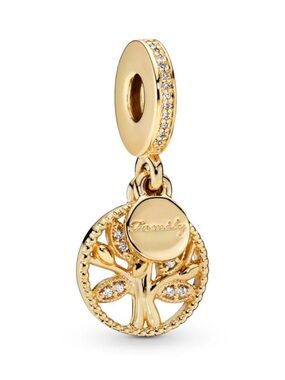 Pandora Gold Tree Family Dangle Charm